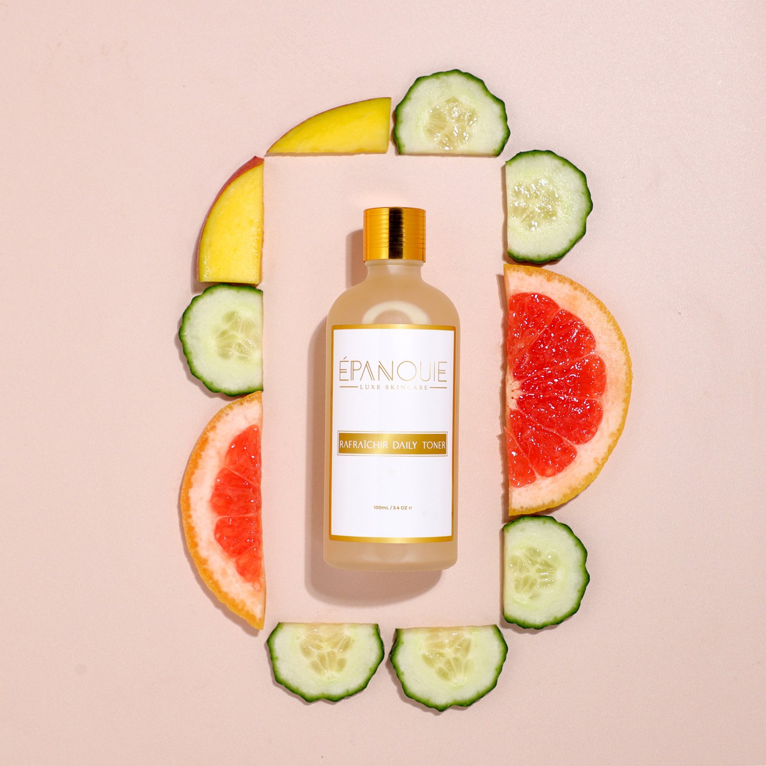 Rafraîchir Daily Toner framed with cucumber and grapefruit