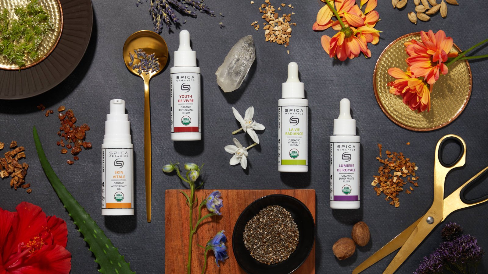 Spica Organics skincare photograph