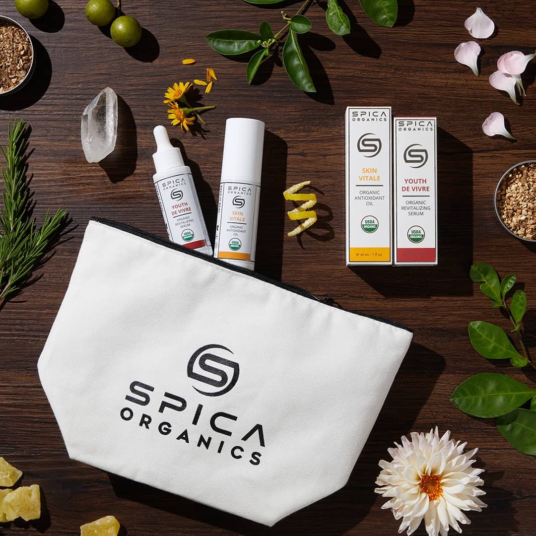 Spica Organics skincare photograph