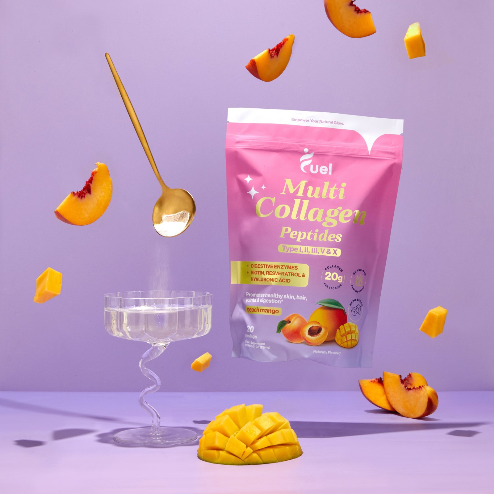 Fuel Multi Collagen unboxing set with berries